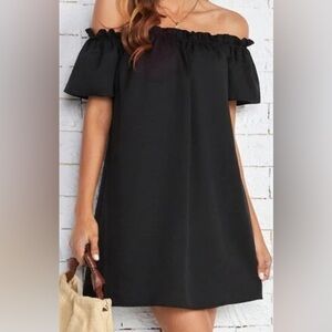 NWT off the shoulders frill dress